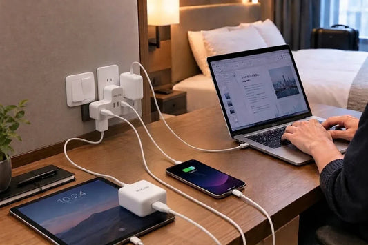 【出張・旅行の電源対策】ホテルやカフェで「コンセントが足りない」を解消する方法