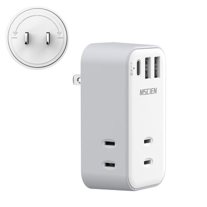 MSCIEN 直挿しタップ 回転可 小型 軽量 (6-in-1 USB-C×1 USB-A×2)