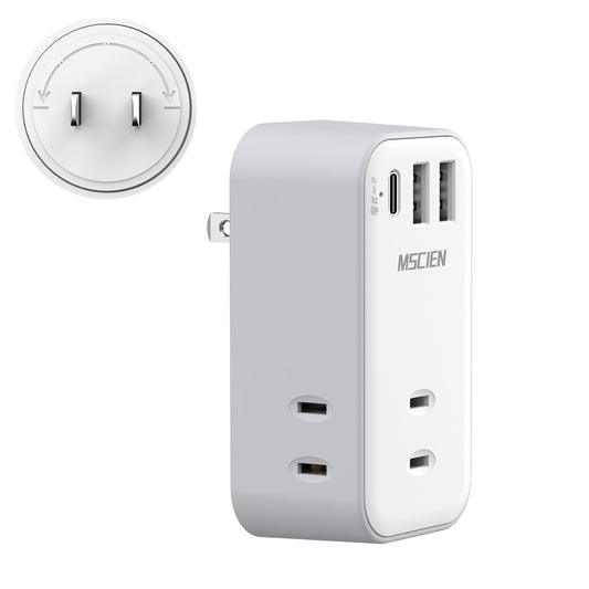MSCIEN 直挿しタップ 回転可 小型 軽量 (6-in-1 USB-C×1 USB-A×2)