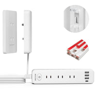 MSCIEN 延長コード コンセントカバー付 20mm (13-in-1 USB-C×1 USB-A×3)