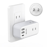 MSCIEN 直挿しタップ 回転可 小型 軽量 (6-in-1 USB-C×1 USB-A×2)