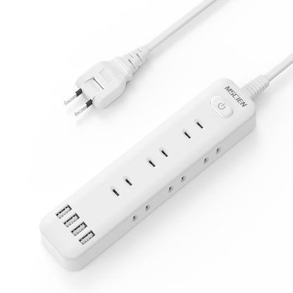 MSCIEN 延長コード スイッチ付 180度回転プラグ (13-in-1 USB-Ax4）