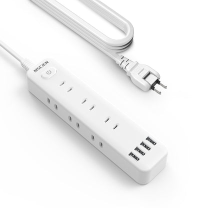 MSCIEN 延長コード スイッチ付 180度回転プラグ (13-in-1 USB-Ax4）