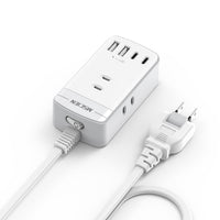MSCIEN 延長コード スイッチ付 180度回転プラグ 小型 (7-in-1 USB-C×2 USB-A×2）