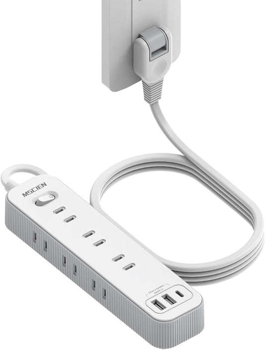 MSCIEN 延長コード スイッチ付 180度回転プラグ(12-in-1 USB-C×1 USB-A×2)）