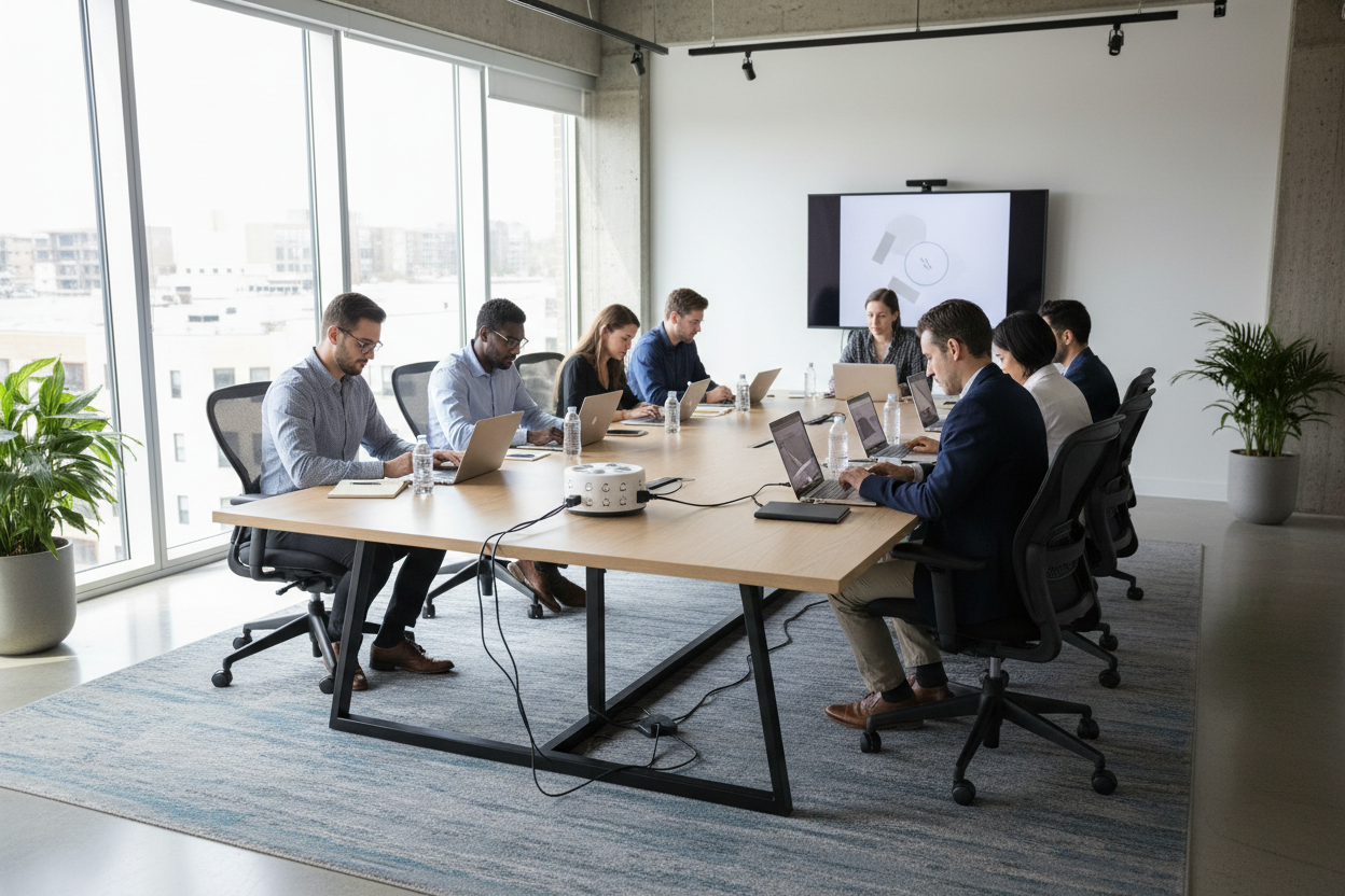 Office & Meeting Rooms（オフィス・会議室）｜ビジネスの効率を高める、安全で洗練された電源ソリューション